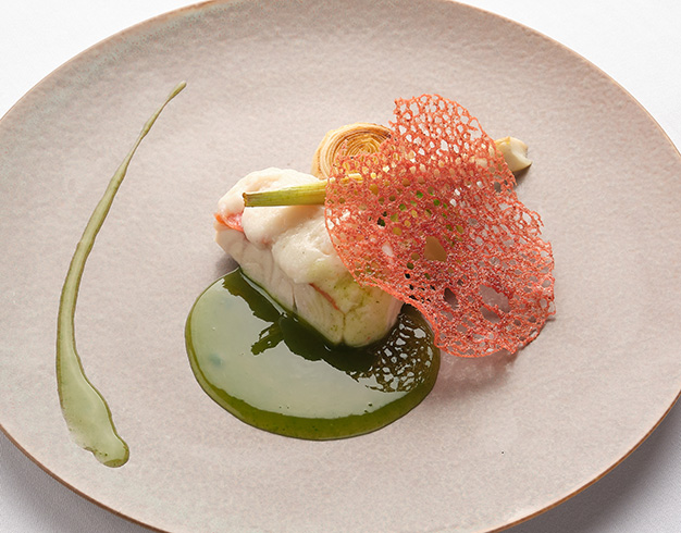 金目鯛の酒蒸し仕立て 翡翠ソース