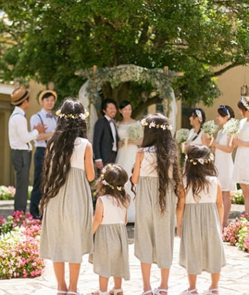 エスポワールスタッフが贈る小さなシンプル人前式